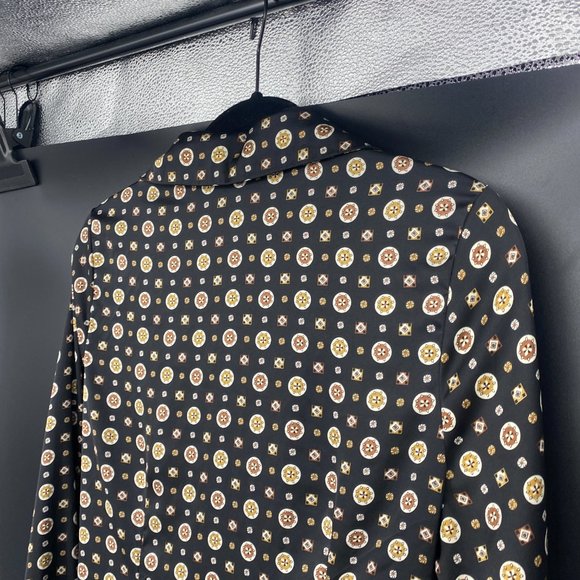 Nasty Gal Chain Print Tie Front Shirt Dress - Picture 7 of 10